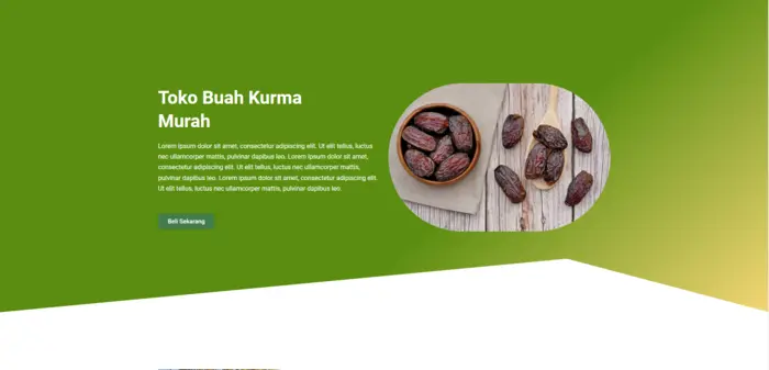 Contoh Landing Page Kurma